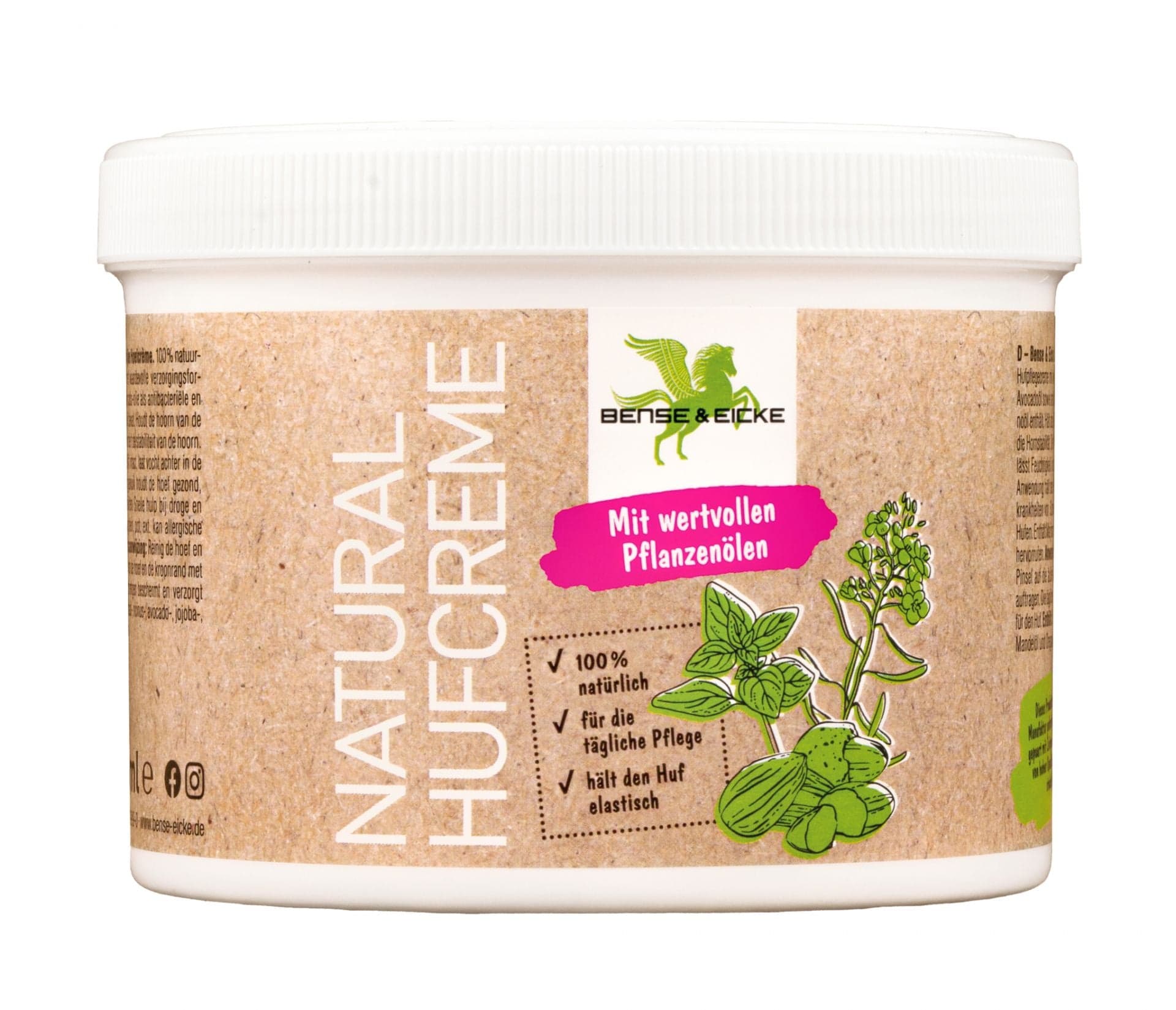 Bense & Eicke Natural Hufcreme, 500-ml-Dose